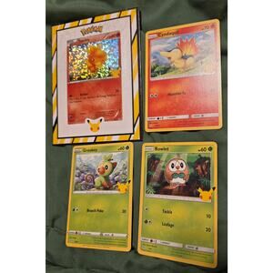 Pokémon 25th Anniversary McDonald's Promo Starter Lot with Collector Case
